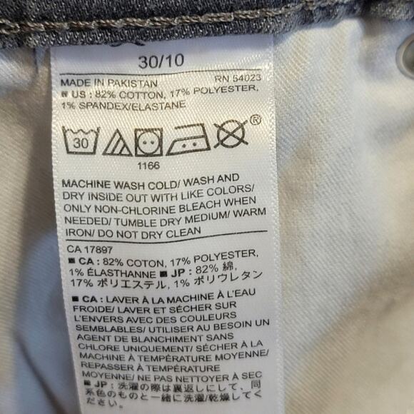 Banana Republic Gray Skinny Jean High Rise Stretch Comfort Size 30/10 - Picture 13 of 15